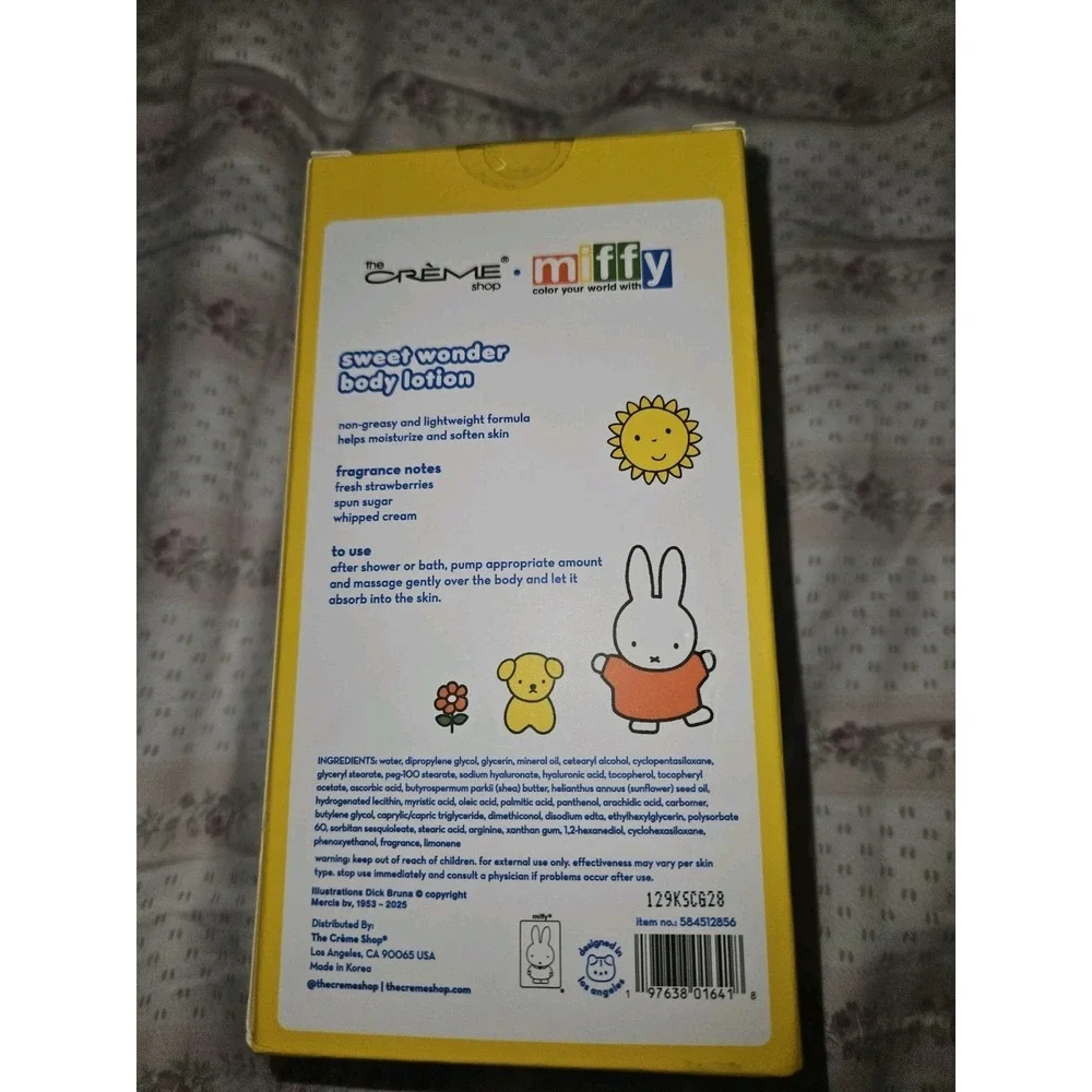The Creme Shop Miffy Moisturizing Body Lotion New